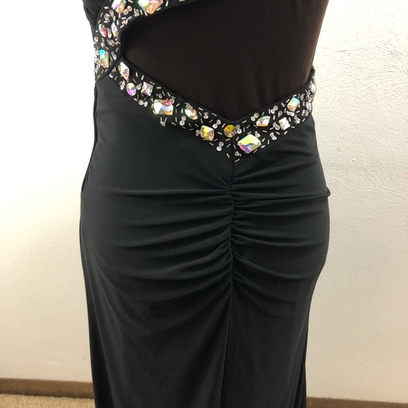 DEB | Black Formal Dress - Picture 5 of 8